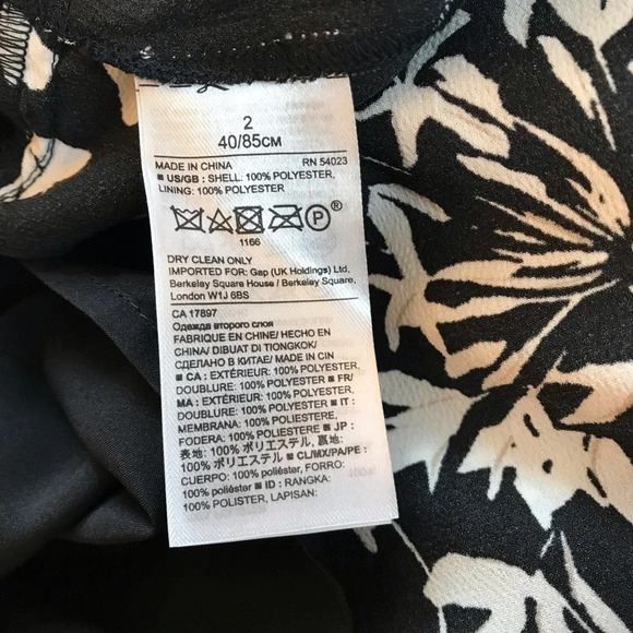 Banana Republic Floral Racerback Sleeveless Pleated Hem Drop Waist Dress Sz 2 - Picture 12 of 12